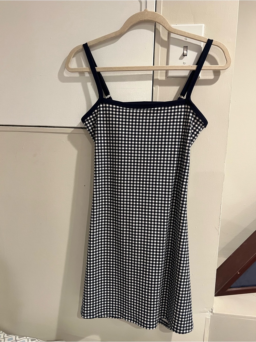 Wild Fable ButterBliss Mini Skater Dress in Navy and White - Size Small - Picture 3 of 5